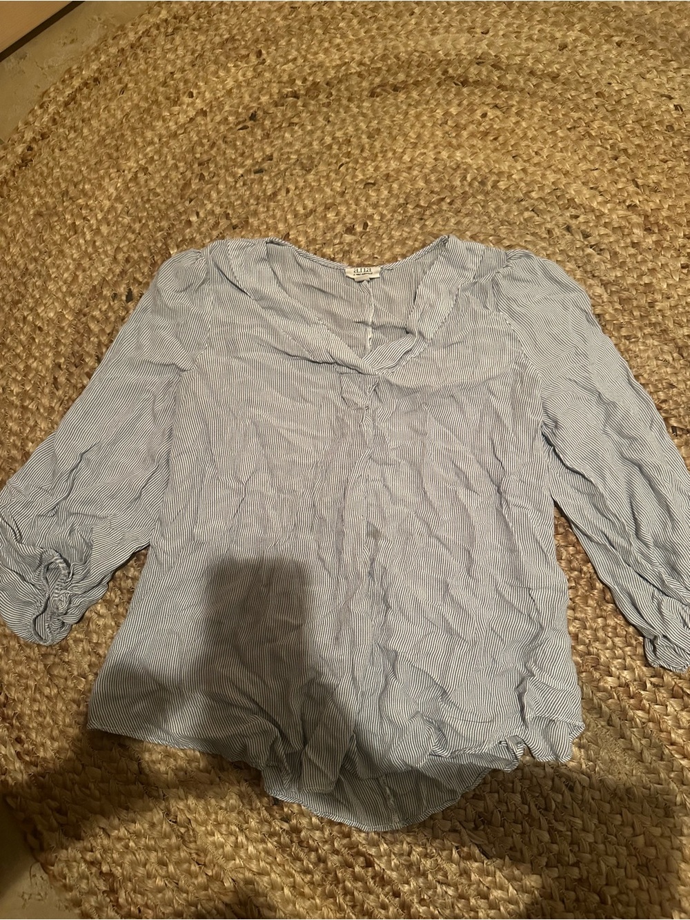 STRIPED LONG SLEEVE BLOUSE